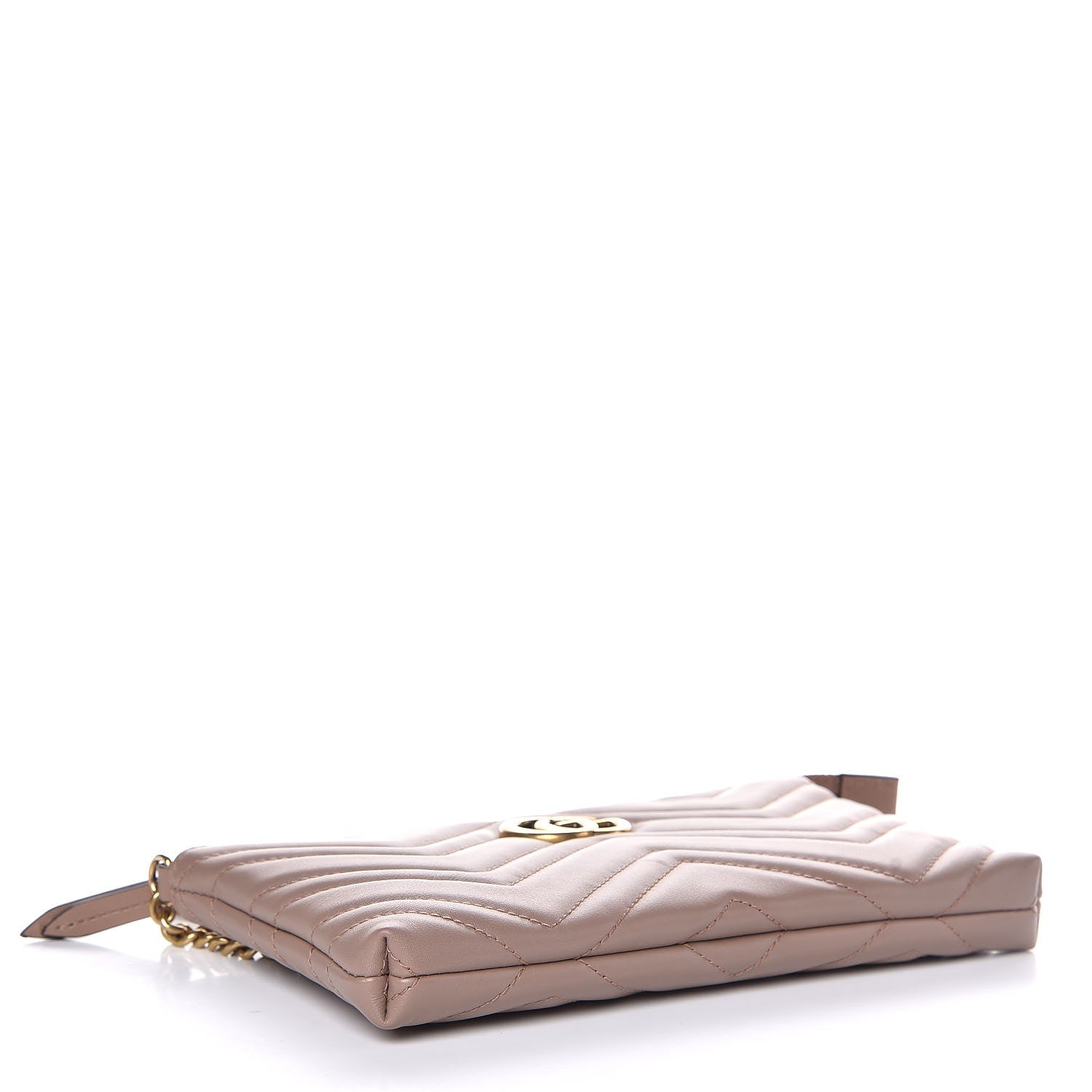 Gucci Calfskin Matelasse Mini GG Marmont Chain Bag Porcelain Rose 4 of 7