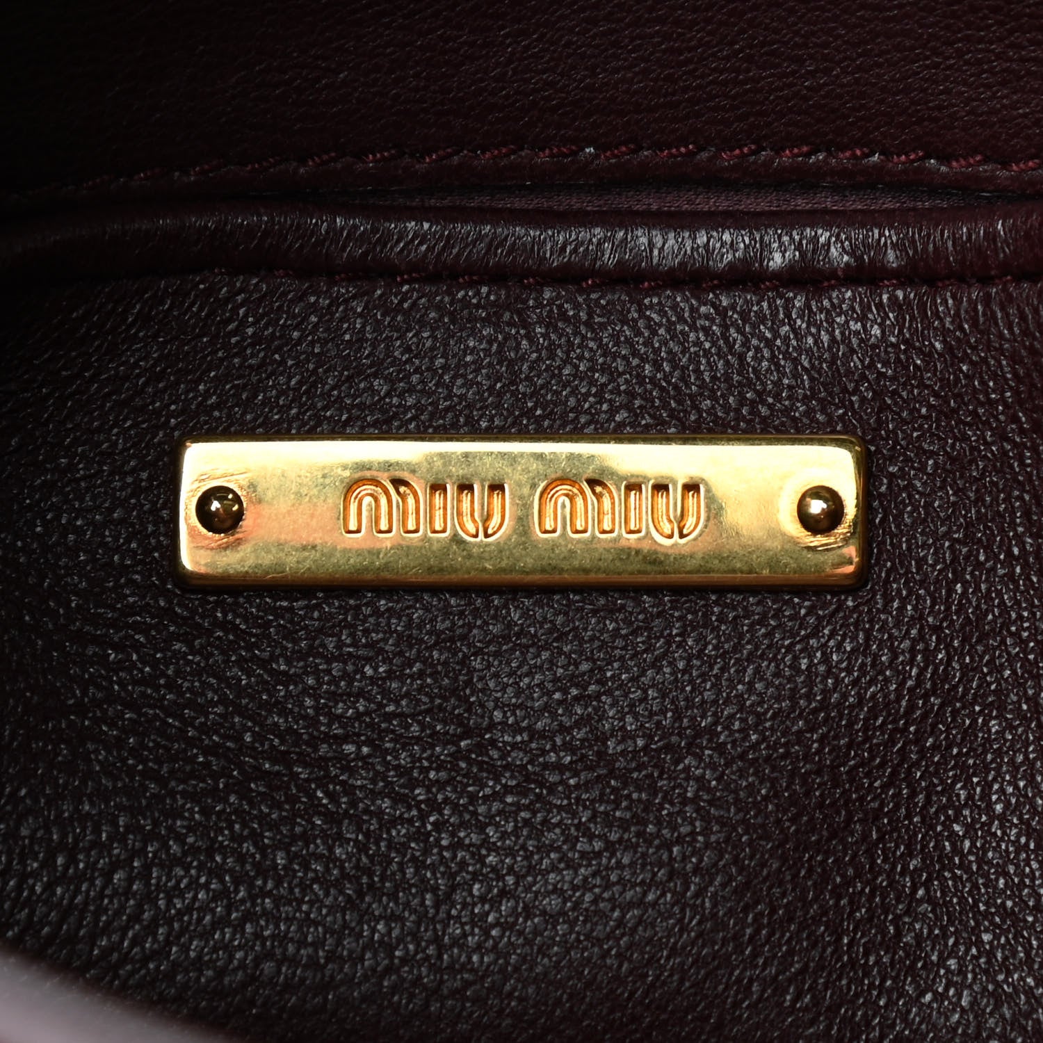 Miu Miu Nappa Matelasse Crossbody Clutch Granato 8 of 12