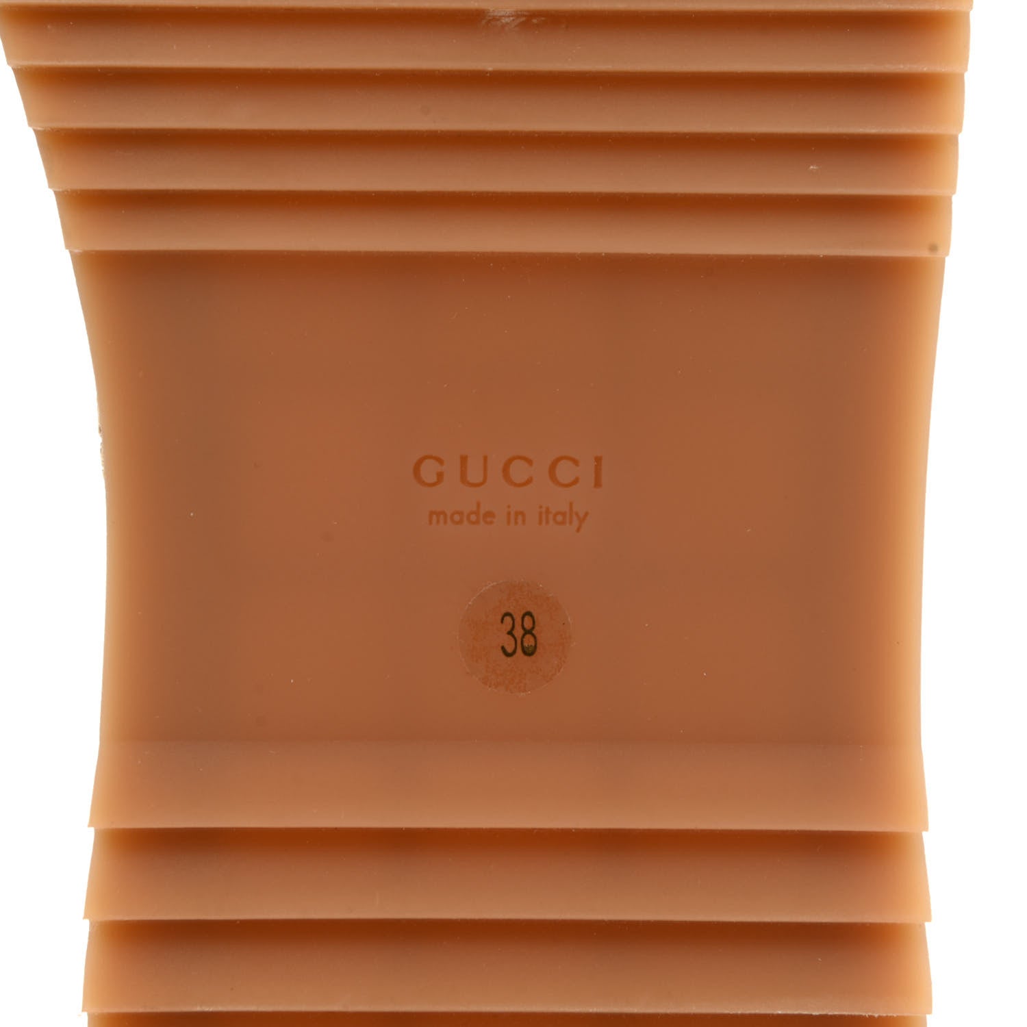 Gucci Canvas GG Monogram Angelina Platform Slide Sandals 38 Beige Ruggine 7 of 9