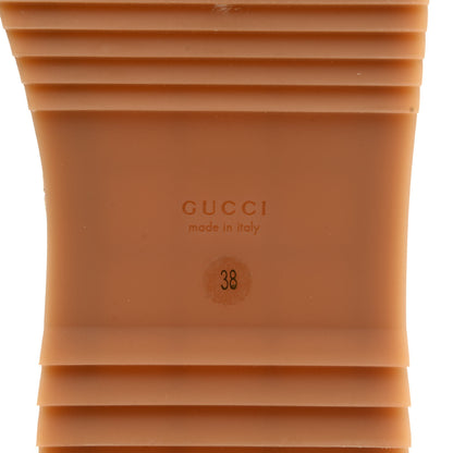 Gucci Canvas GG Monogram Angelina Platform Slide Sandals 38 Beige Ruggine 7 of 9