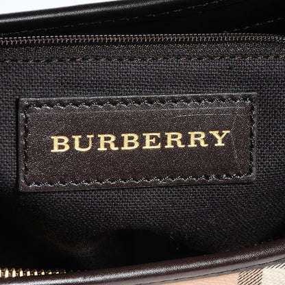 Burberry Haymarket Check Small Brooklyn Hobo Brown 6 of 8