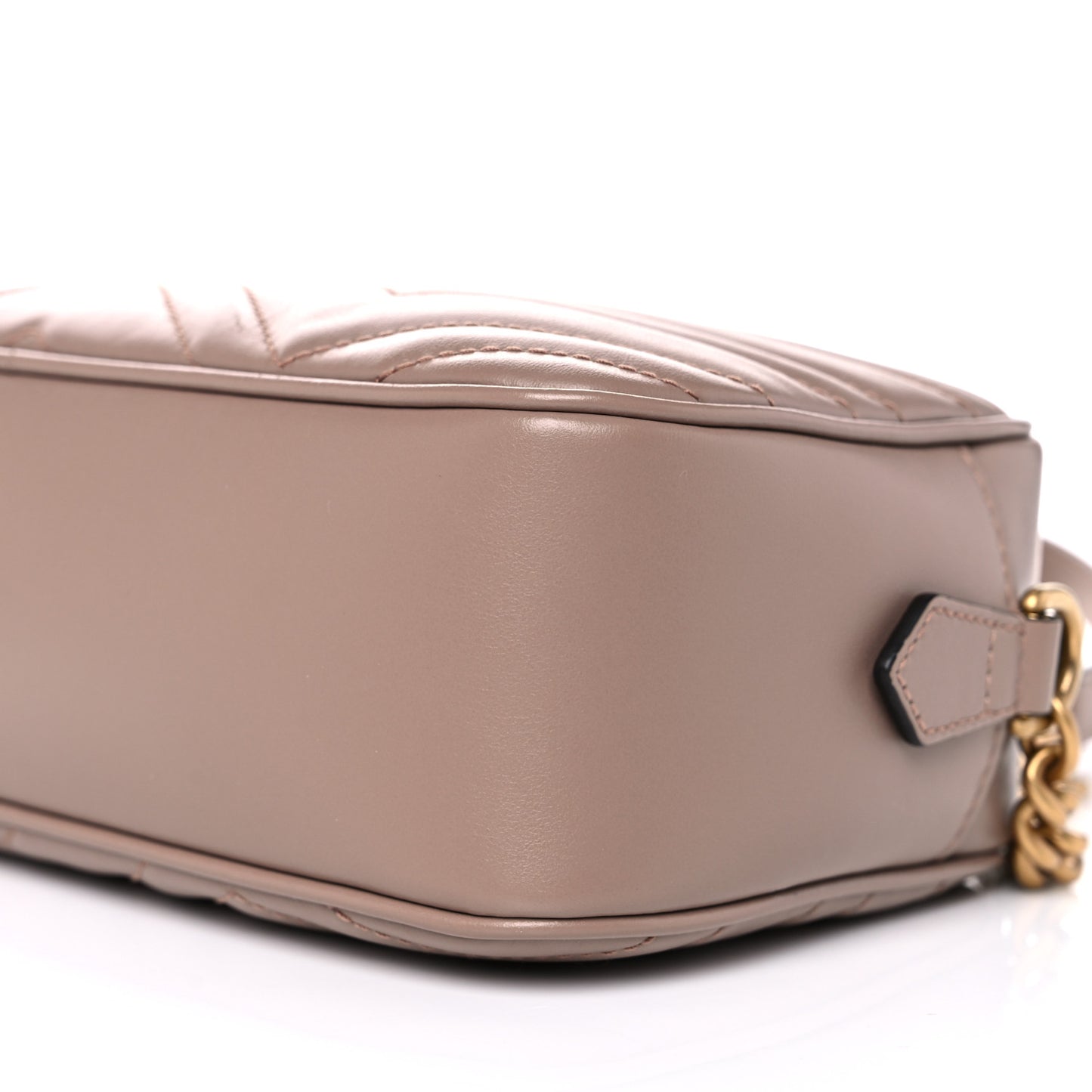Calfskin Matelasse Small GG Marmont Chain Shoulder Bag Porcelain Rose
