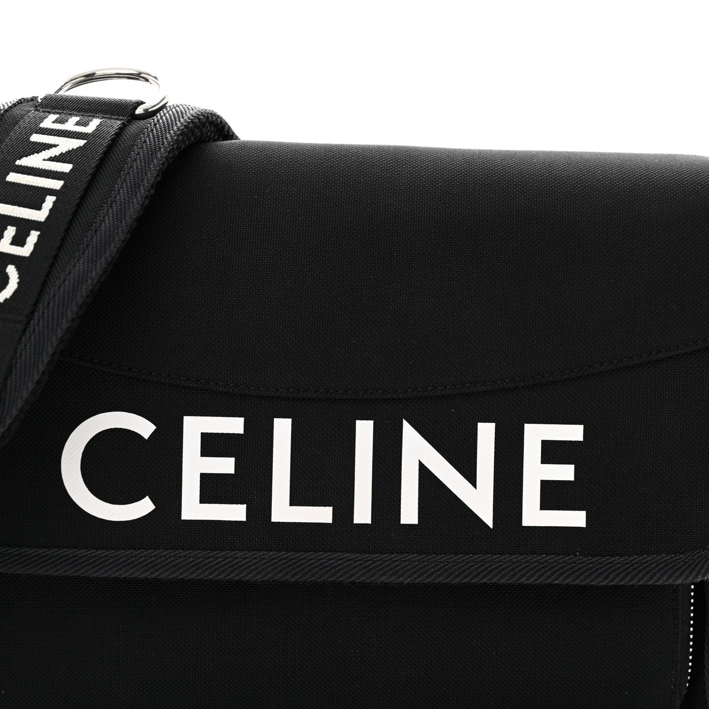 Canvas Small Trekking Messenger Bag Black