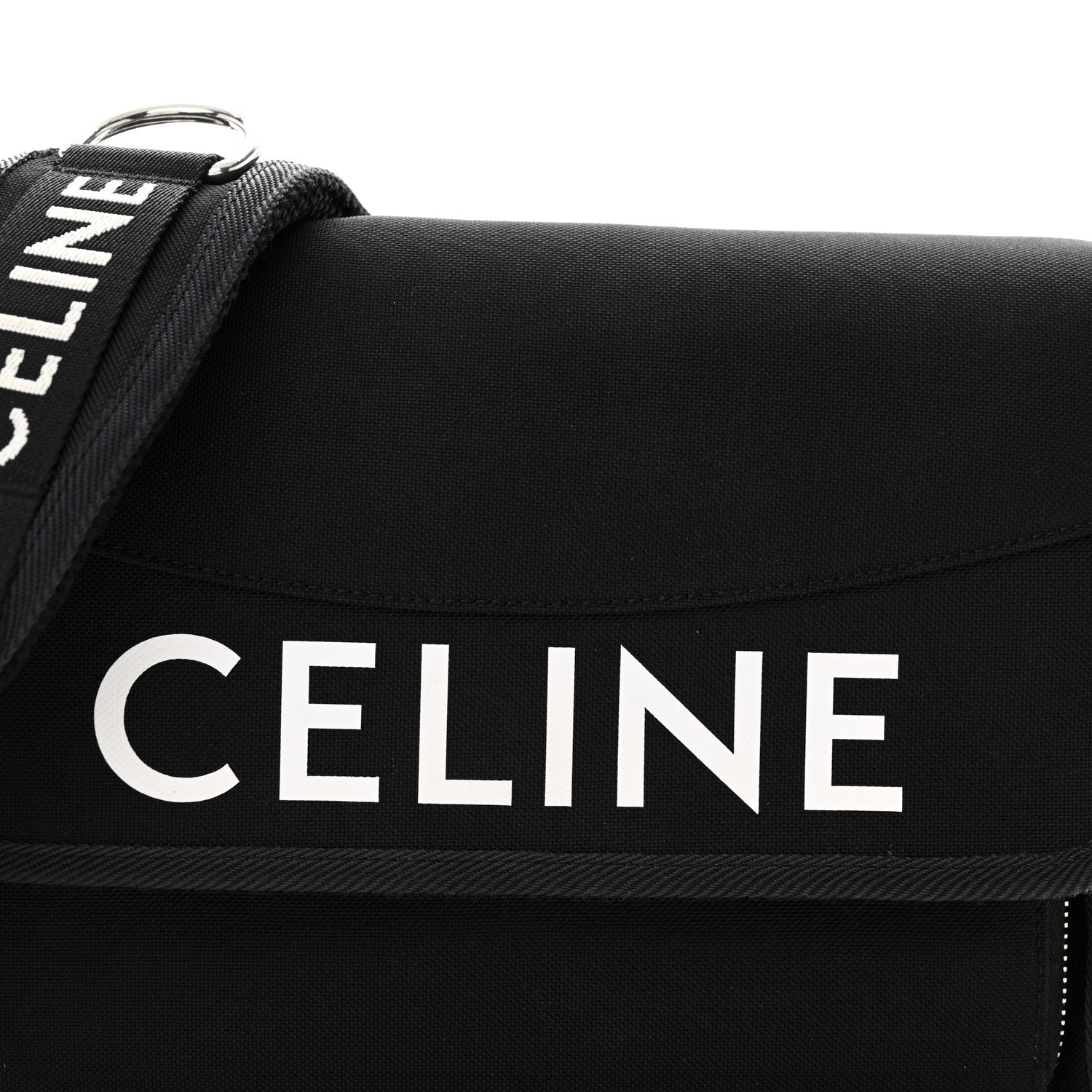Celine Canvas Small Trekking Messenger Bag Black 7 of 14