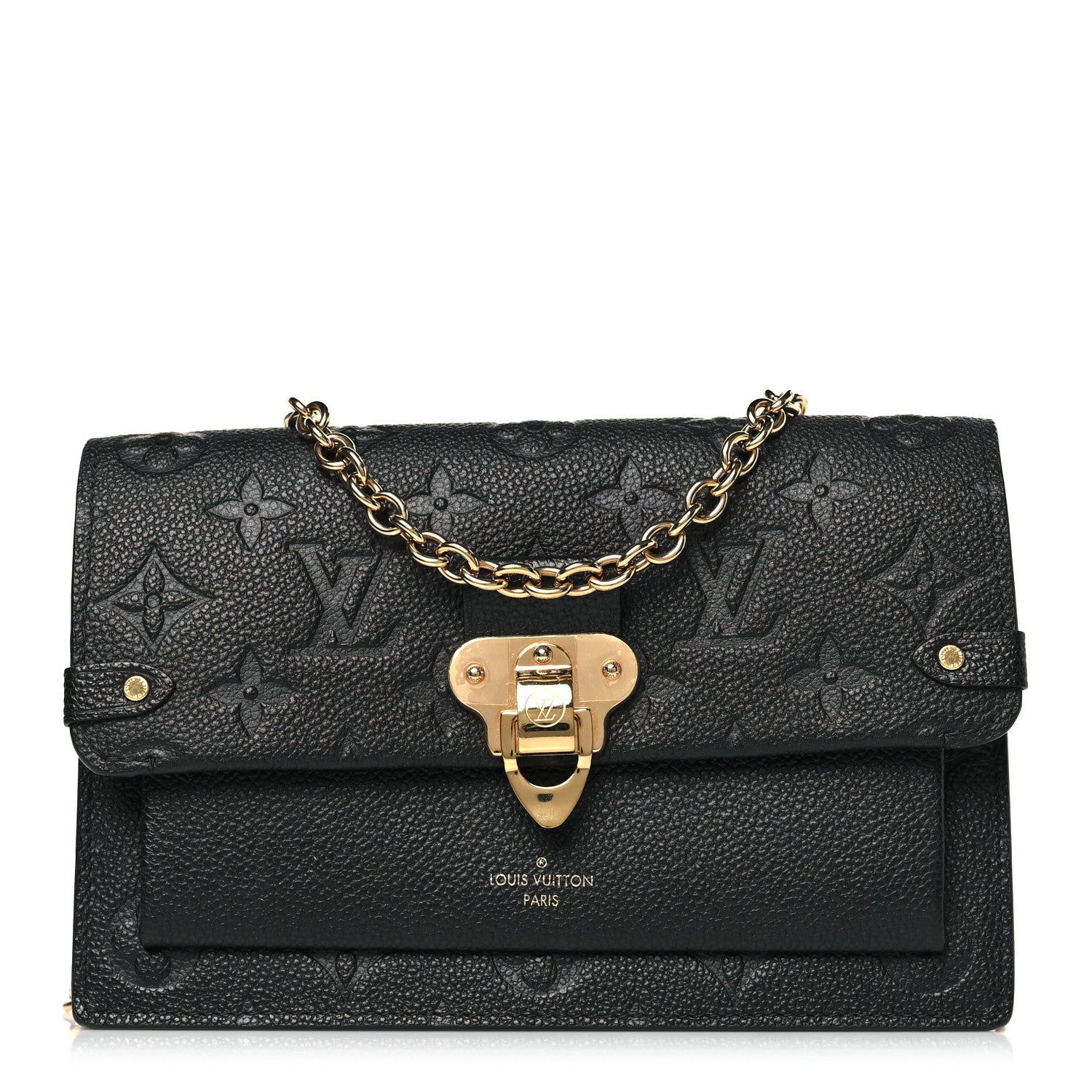 Louis Vuitton Empreinte Vavin Chain Wallet Black 1 of 8
