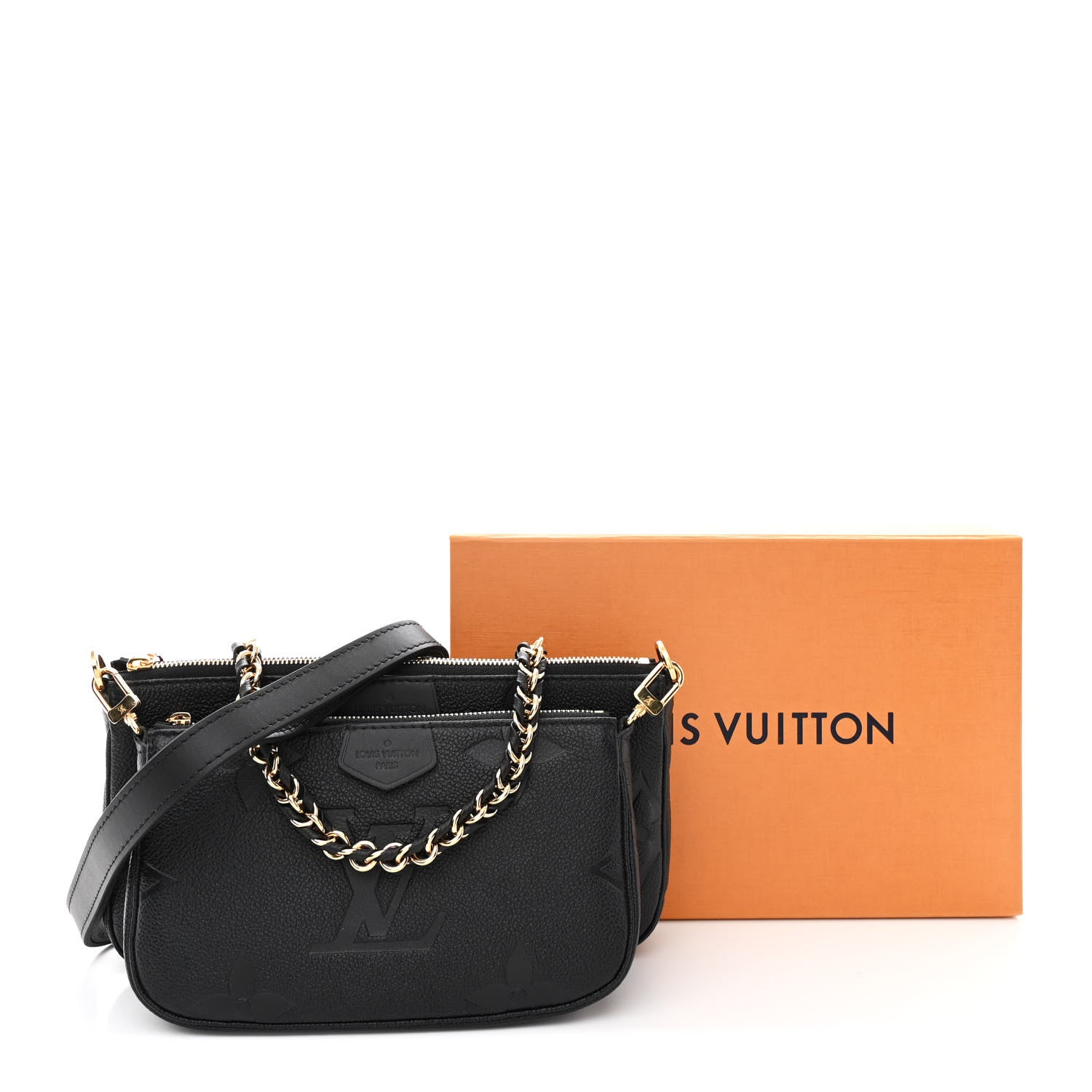 Louis Vuitton Empreinte Monogram Giant Multi Pochette Accessories Black 10 of 10