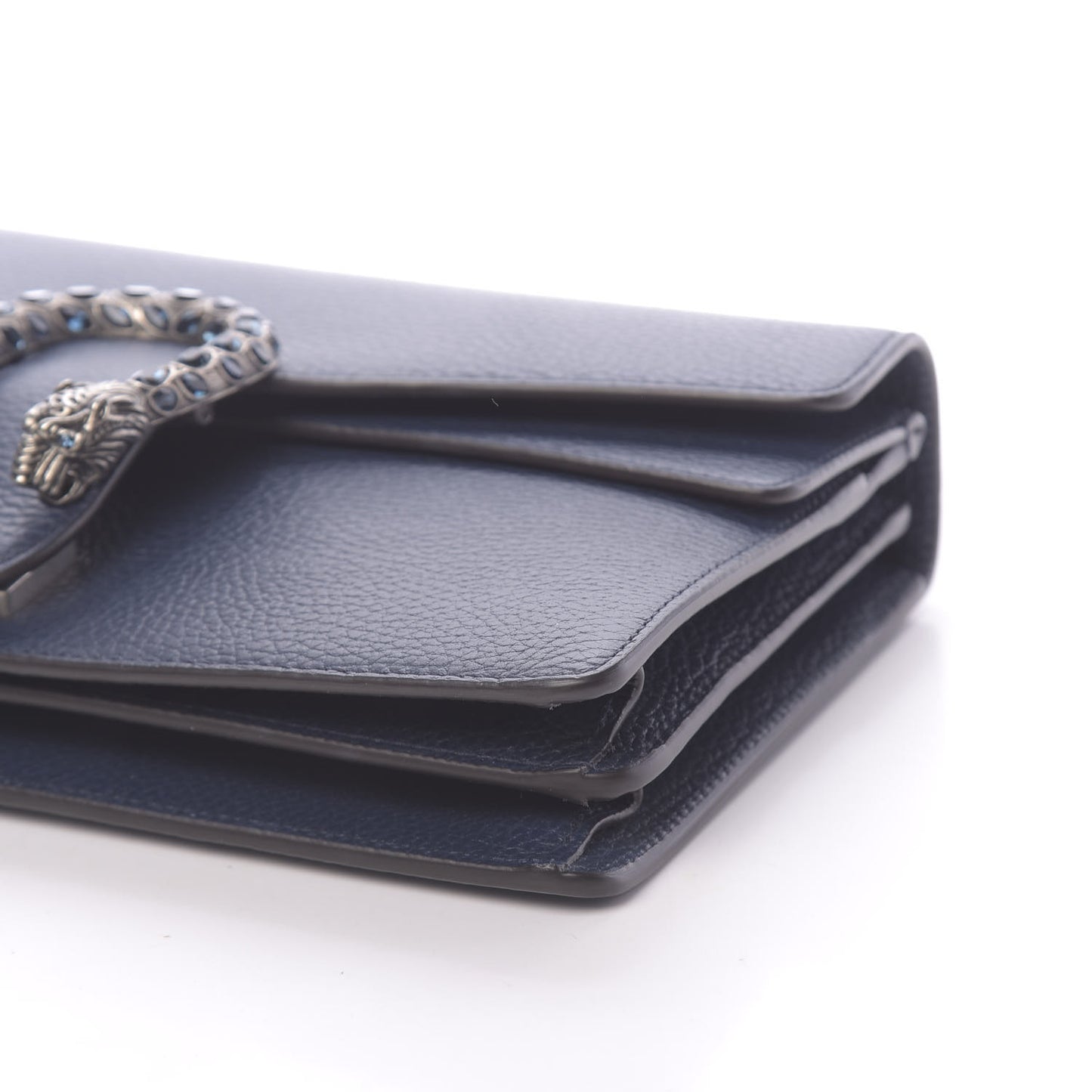 Dollar Calfskin Crystal Small Dionysus Shoulder Bag Blue Agata Montana Sapphire