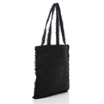 Chanel Tweed Resin Strass Large Robot Shopping Bag Black 3 of 7