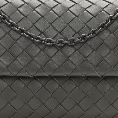 Bottega Veneta Nappa Intrecciato Mini Messenger Bag Light Grey 9 of 9