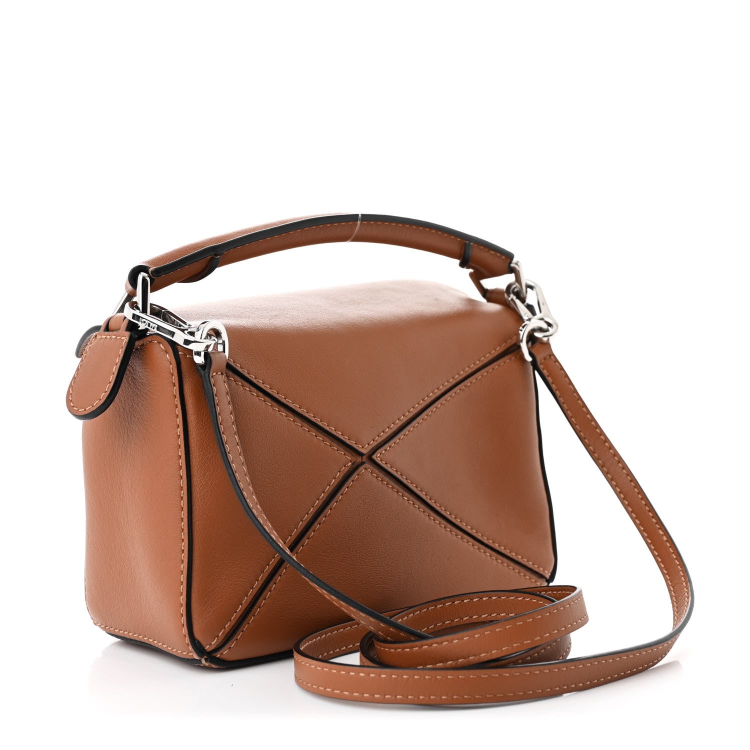 Loewe Calfskin Mini Puzzle Bag Tan 3 of 10