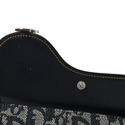 Christian Dior Monogram Saddle Wallet Navy 7 of 11
