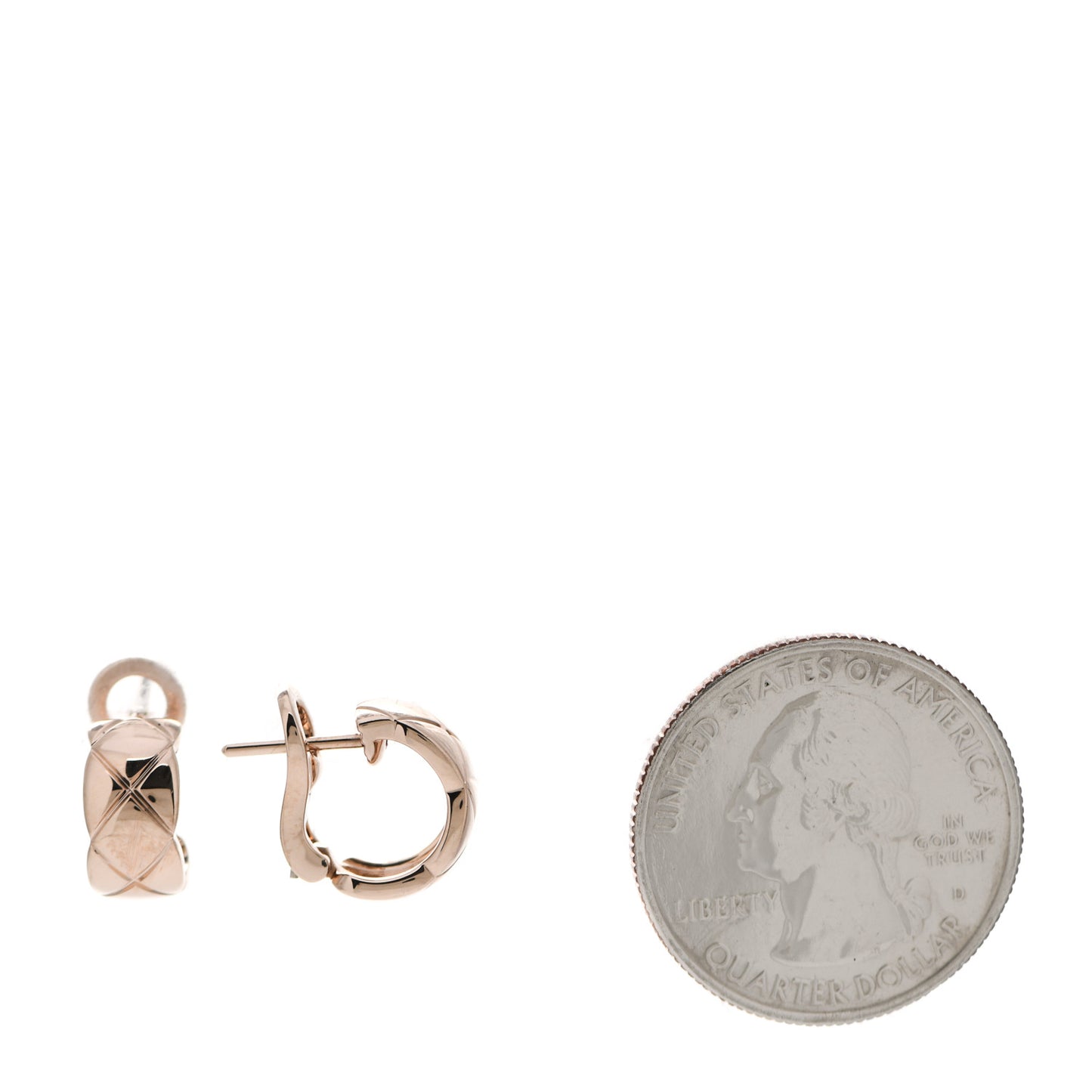 18K Beige Gold Coco Crush Hoop Earrings