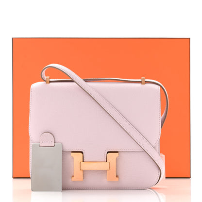 Hermes Chevre Mysore Constance 18 Mauve Pale 12 of 12