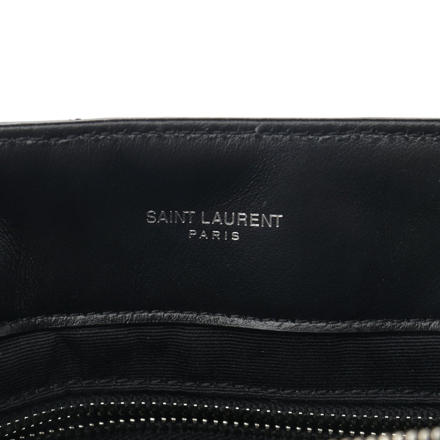 Calfskin Y Quilted Monogram Medium Loulou Chain Satchel Black