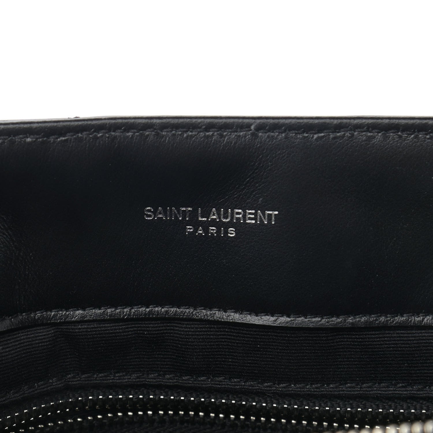 Saint Laurent Calfskin Y Quilted Monogram Medium Loulou Chain Satchel Black 7 of 13