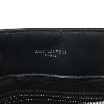 Saint Laurent Calfskin Y Quilted Monogram Medium Loulou Chain Satchel Black 7 of 13