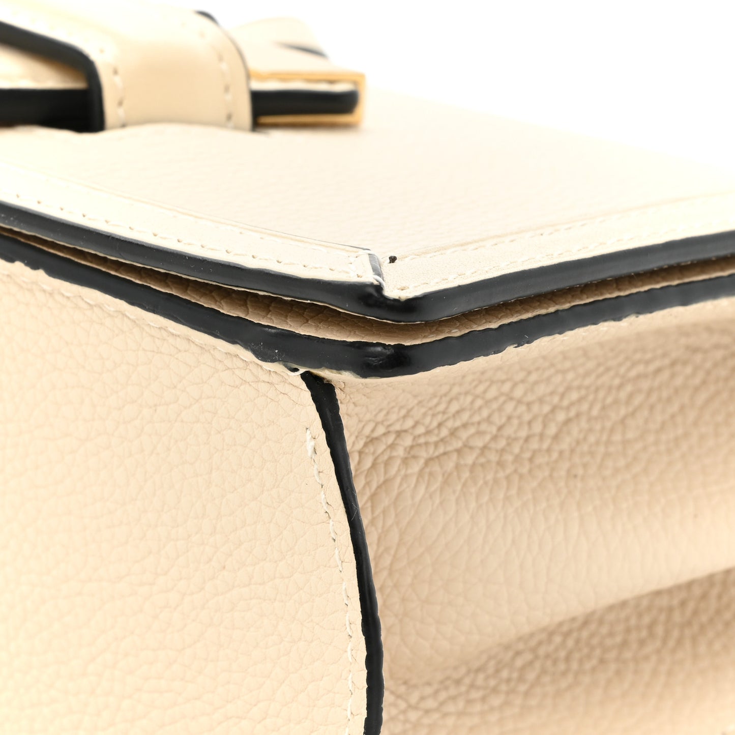 Calfskin Small Barcelona Shoulder Bag Ivory