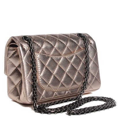Chanel Metallic Calfskin 2.55 Reissue 225 Flap Dark Silver 3 of 9