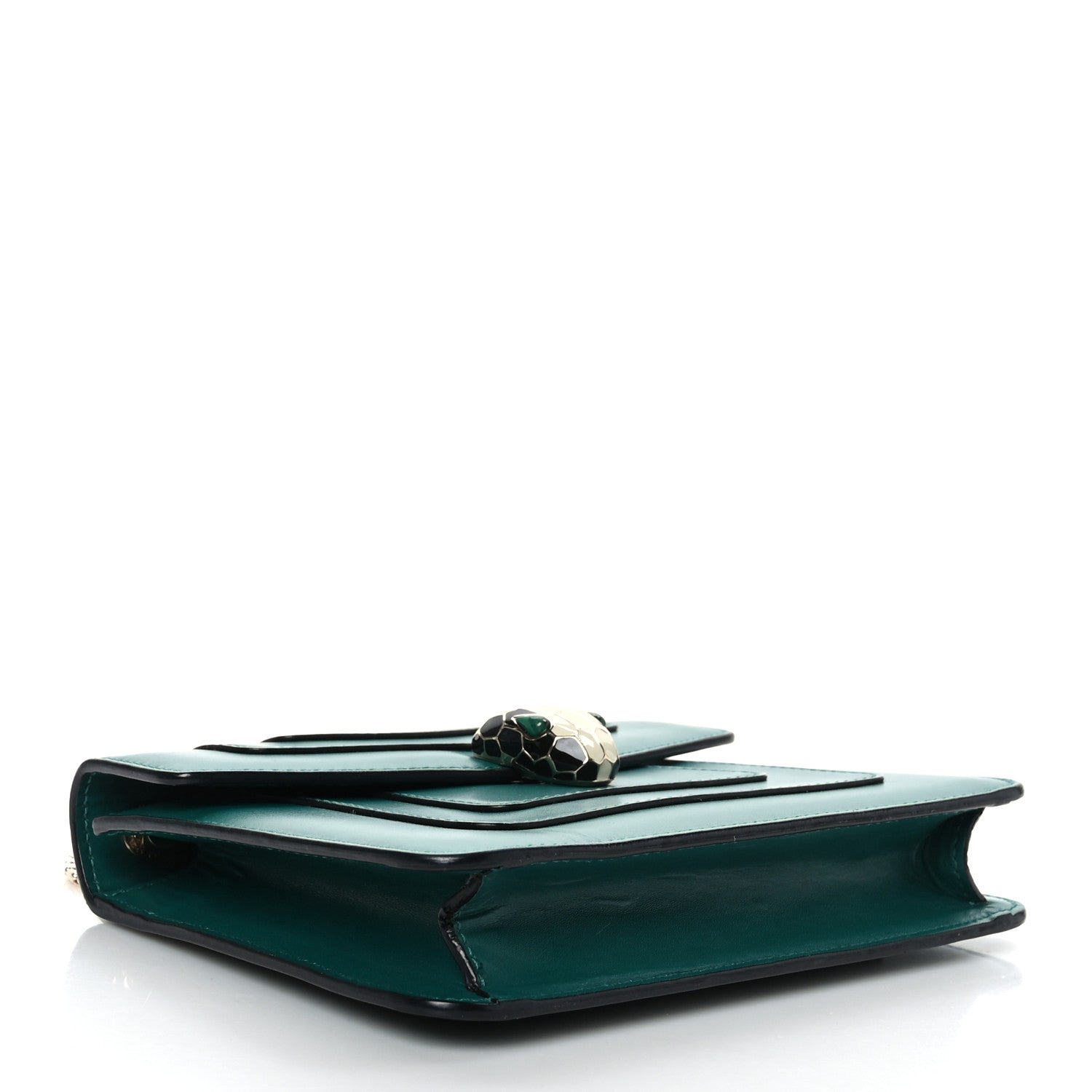 Bulgari Calfskin Serpenti Forever Crossbody Bag Emerald Green 4 of 8