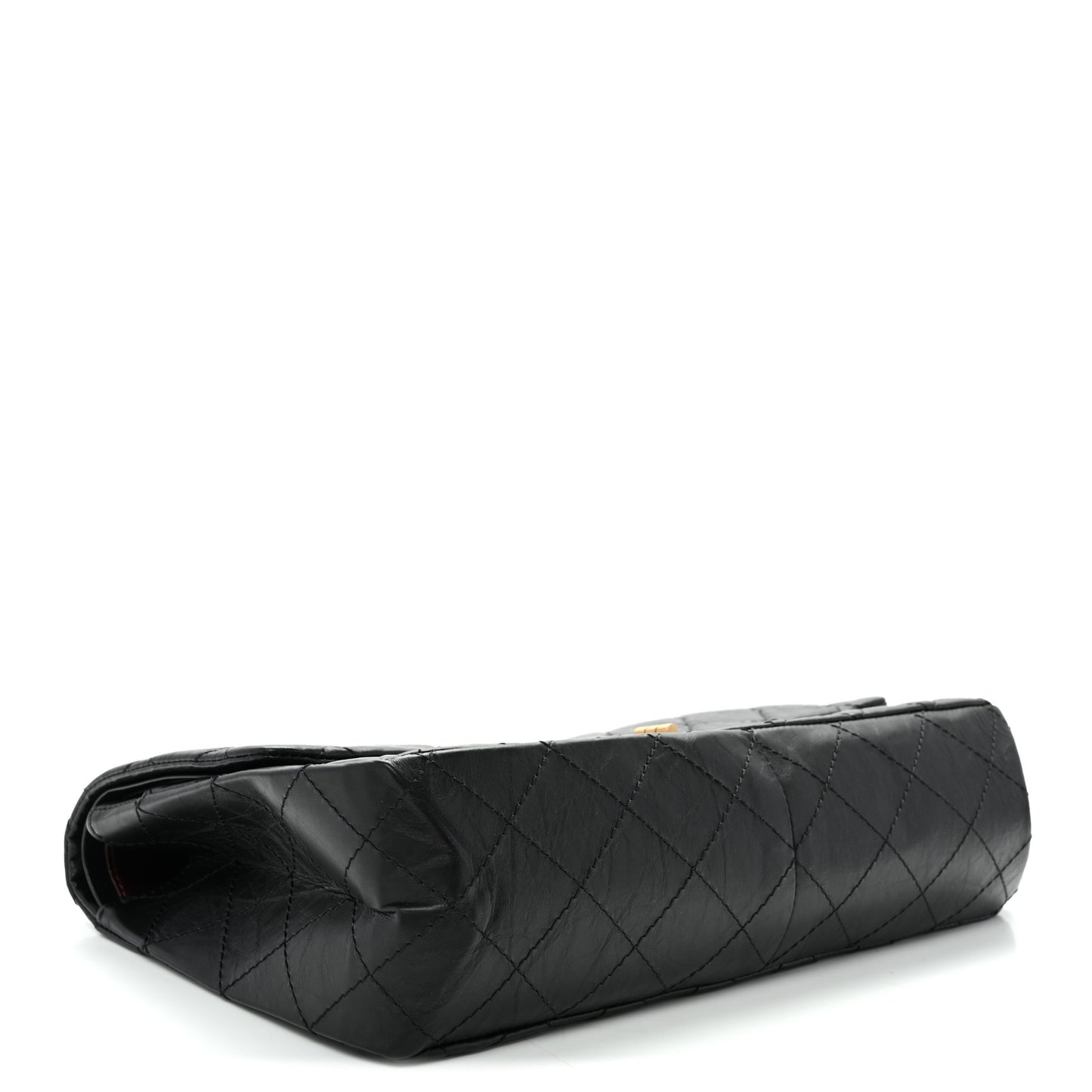 Aged Calfskin Quilted 2.55 Reissue 227 Flap Black