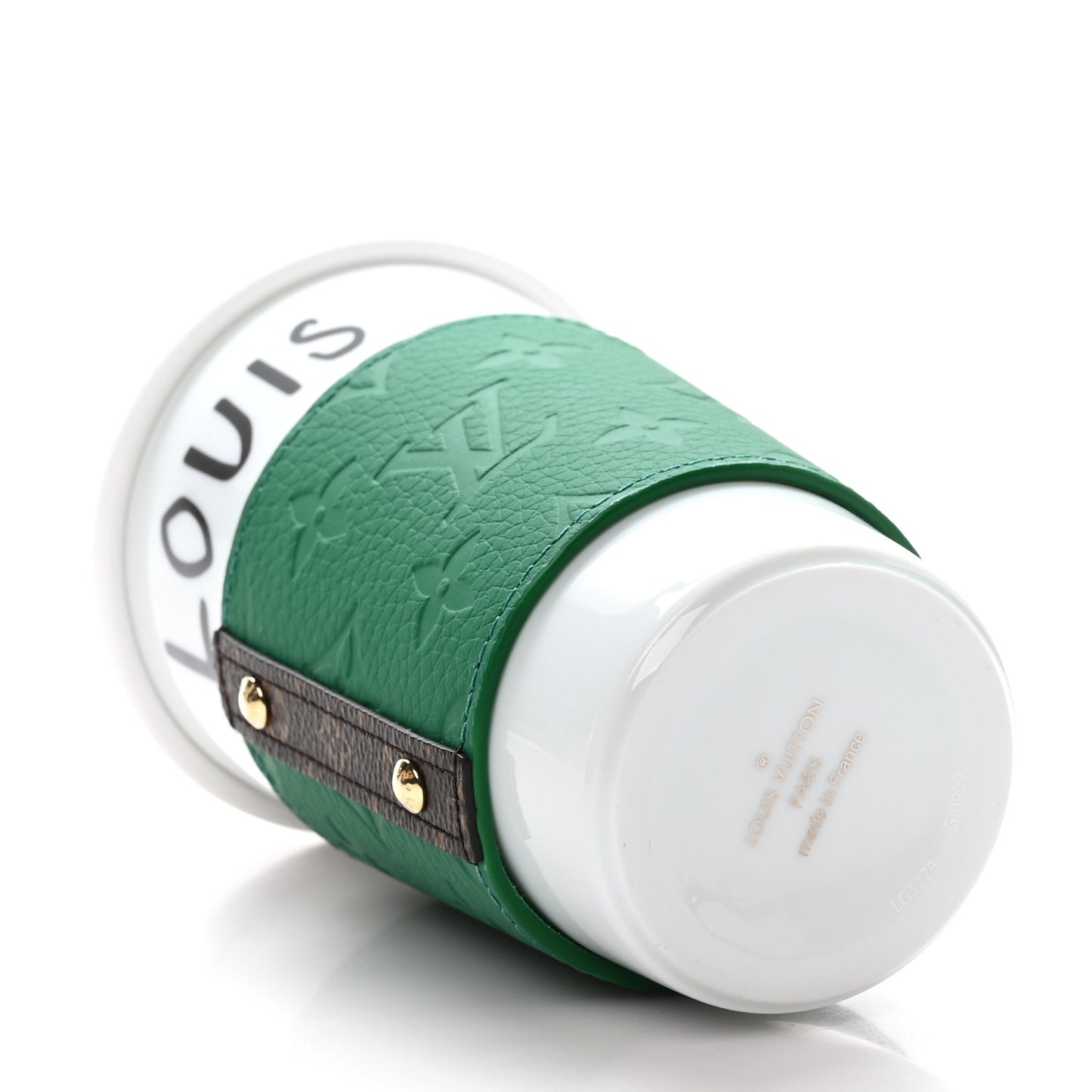Porcelain Taurillon Louis Cup Green