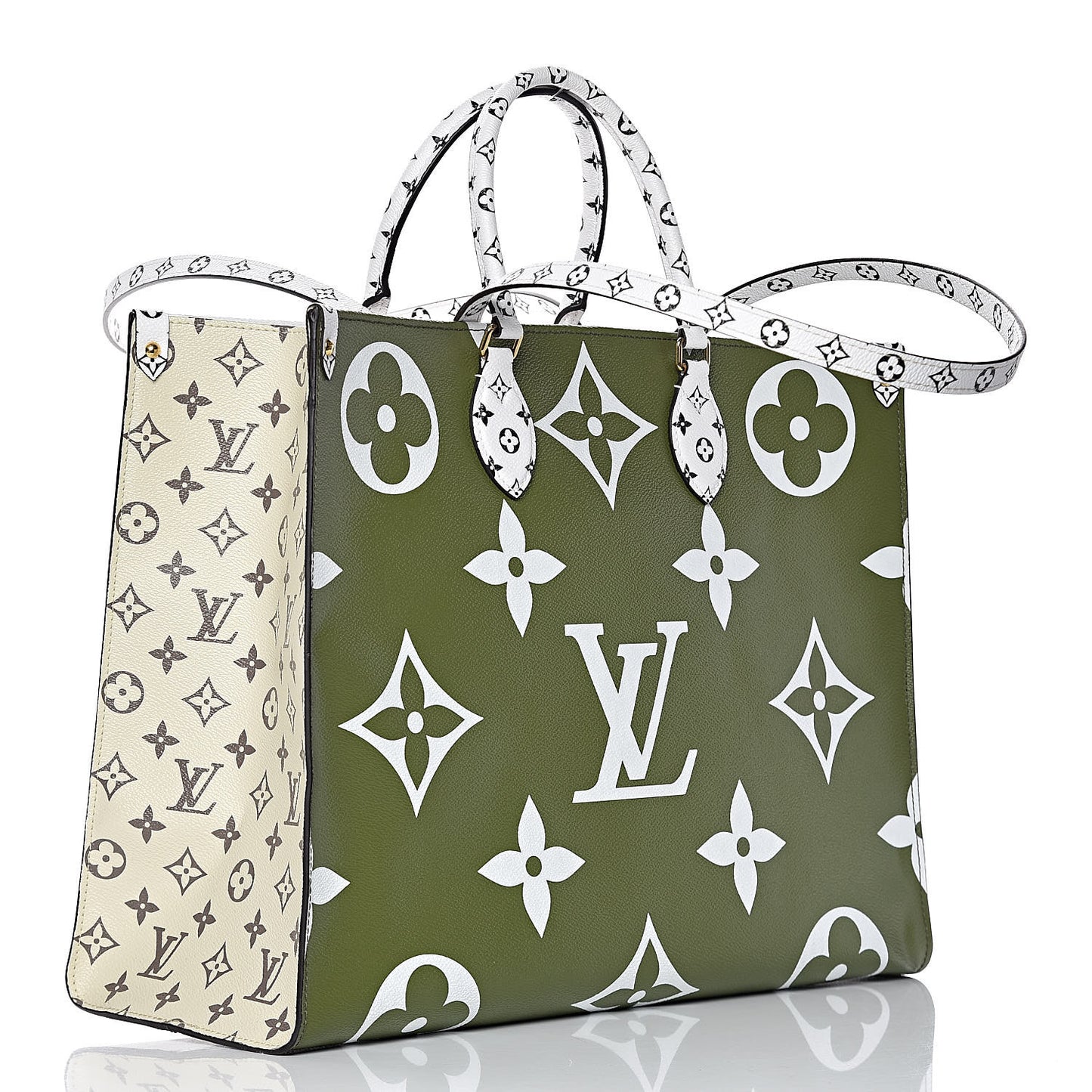 Monogram Giant Onthego GM Kaki Beige