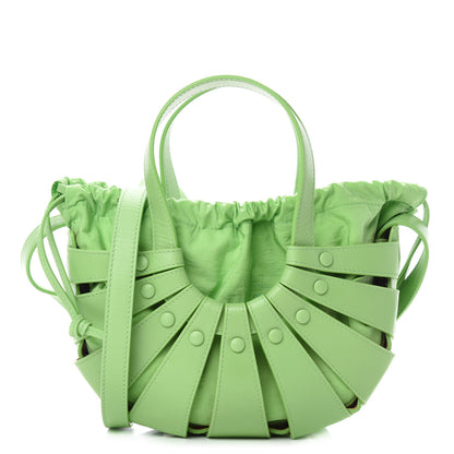 Bottega Veneta French Calfskin Small Shell Pistachio 1 of 11