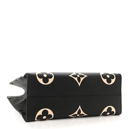 Louis Vuitton Empreinte Monogram Giant Crafty Onthego GM Black Creme 4 of 7