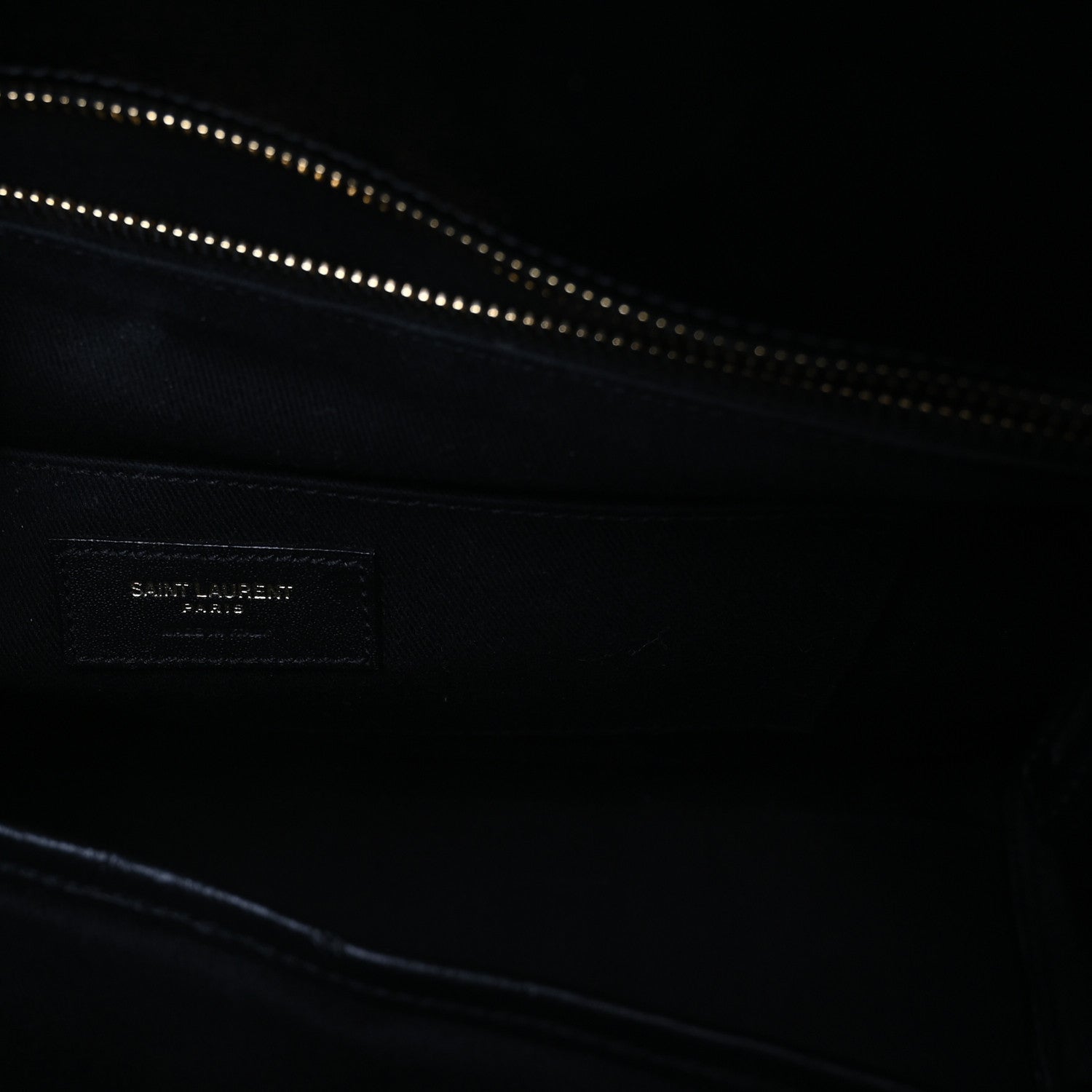 Saint Laurent Patent Grain De Poudre  Sac De Jour Souple North South Tote Black 6 of 14
