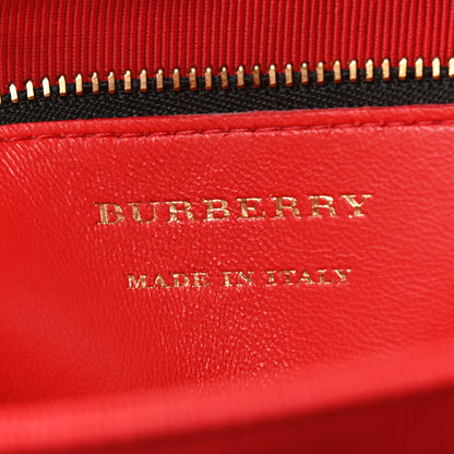 Burberry Patent 1983 Knight Check Link Shoulder Bag Bright Red 6 of 8