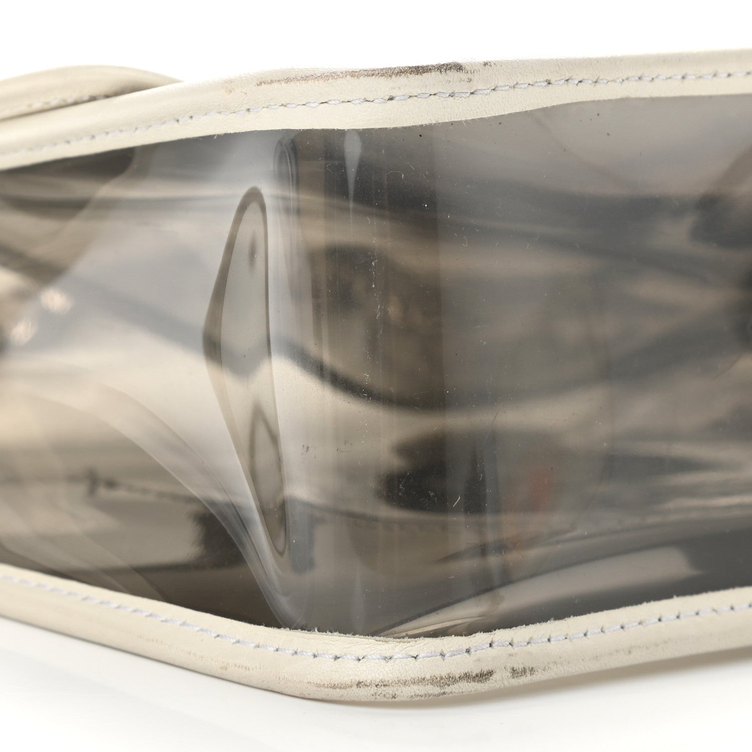 Chanel Lambskin Vinyl Large Naked Flap Silver 9 of 10