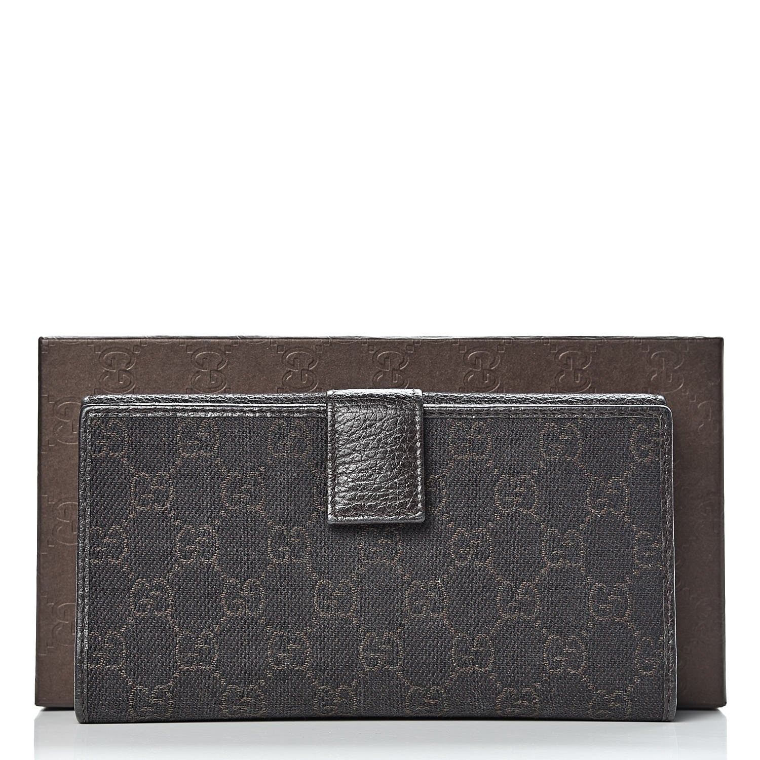Gucci Monogram Calfskin Continental Wallet Brown 13 of 13