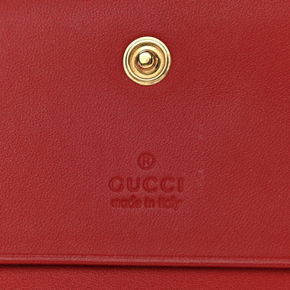 Gucci GG Supreme Monogram Blooms Card Case Beige Blue Navy Hibiscus Red 6 of 7