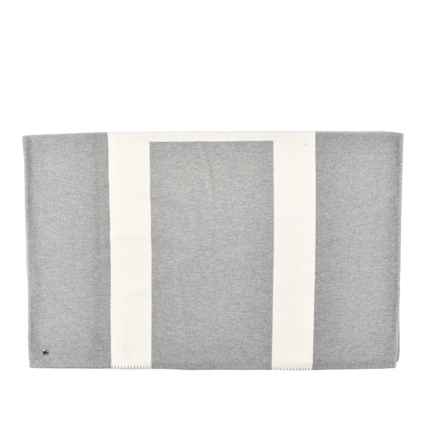Wool Cashmere Avoine Blanket Craie Gris