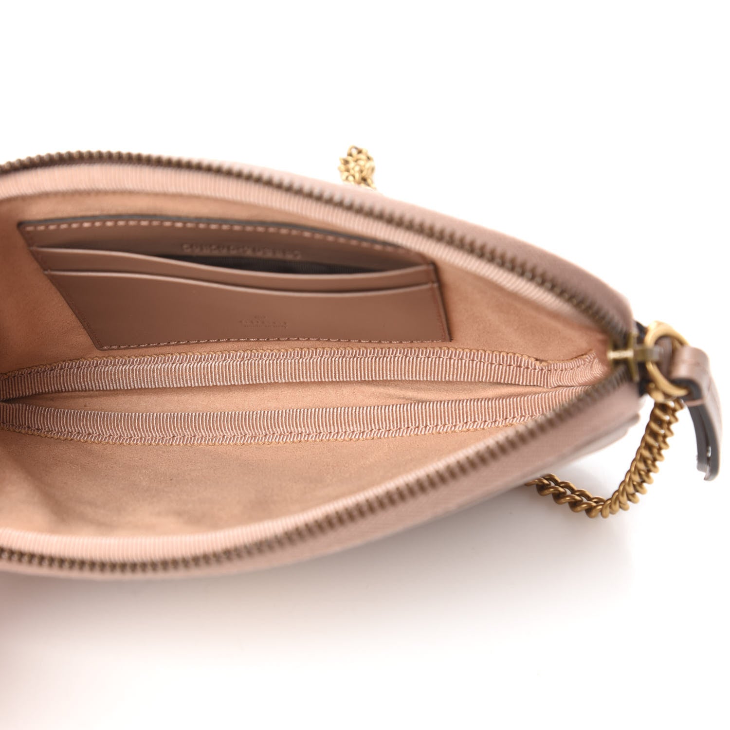 Gucci Calfskin Matelasse Mini GG Marmont Chain Crossbody Bag Porcelain Rose 5 of 10