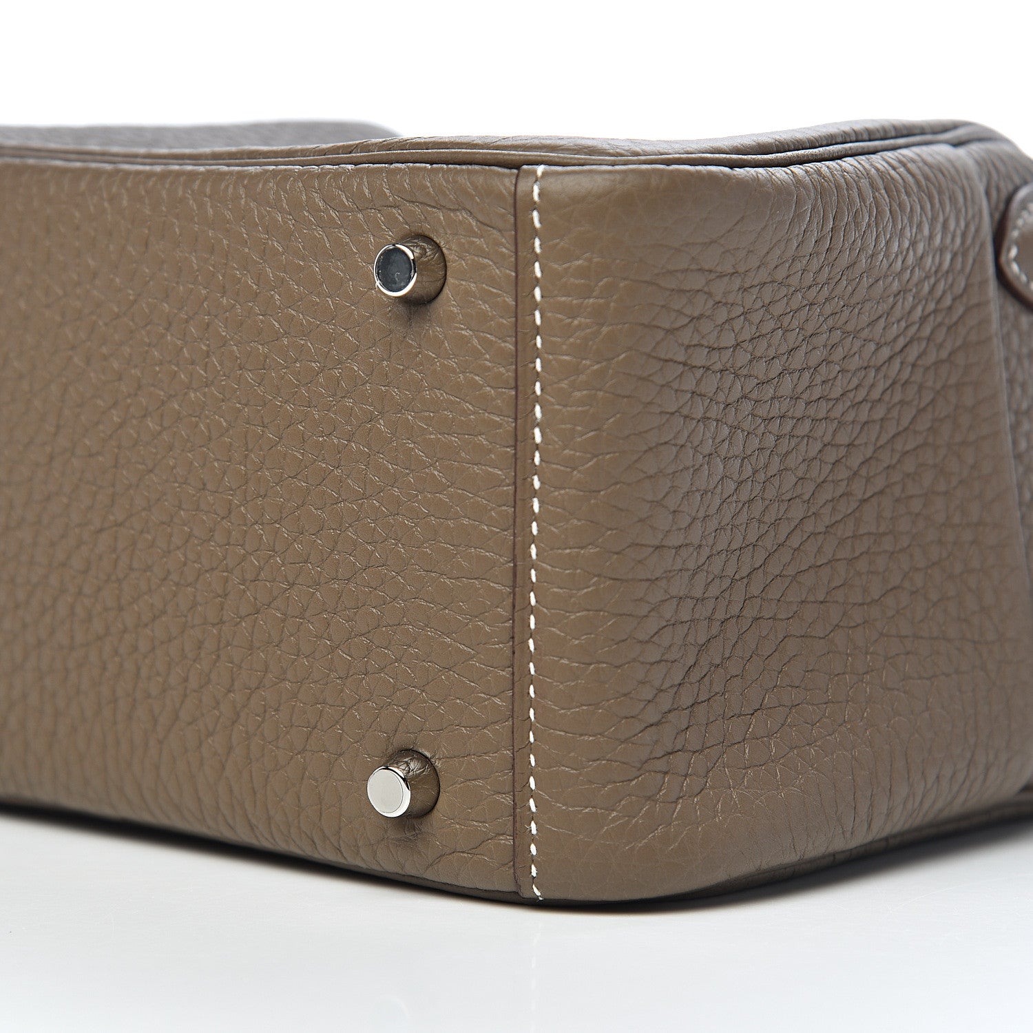 Hermes Taurillon Clemence Mini Lindy 20 Etoupe 8 of 10
