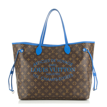 Louis Vuitton Monogram Articles de Voyage Ikat Neverfull GM Grand Blue 1 of 7