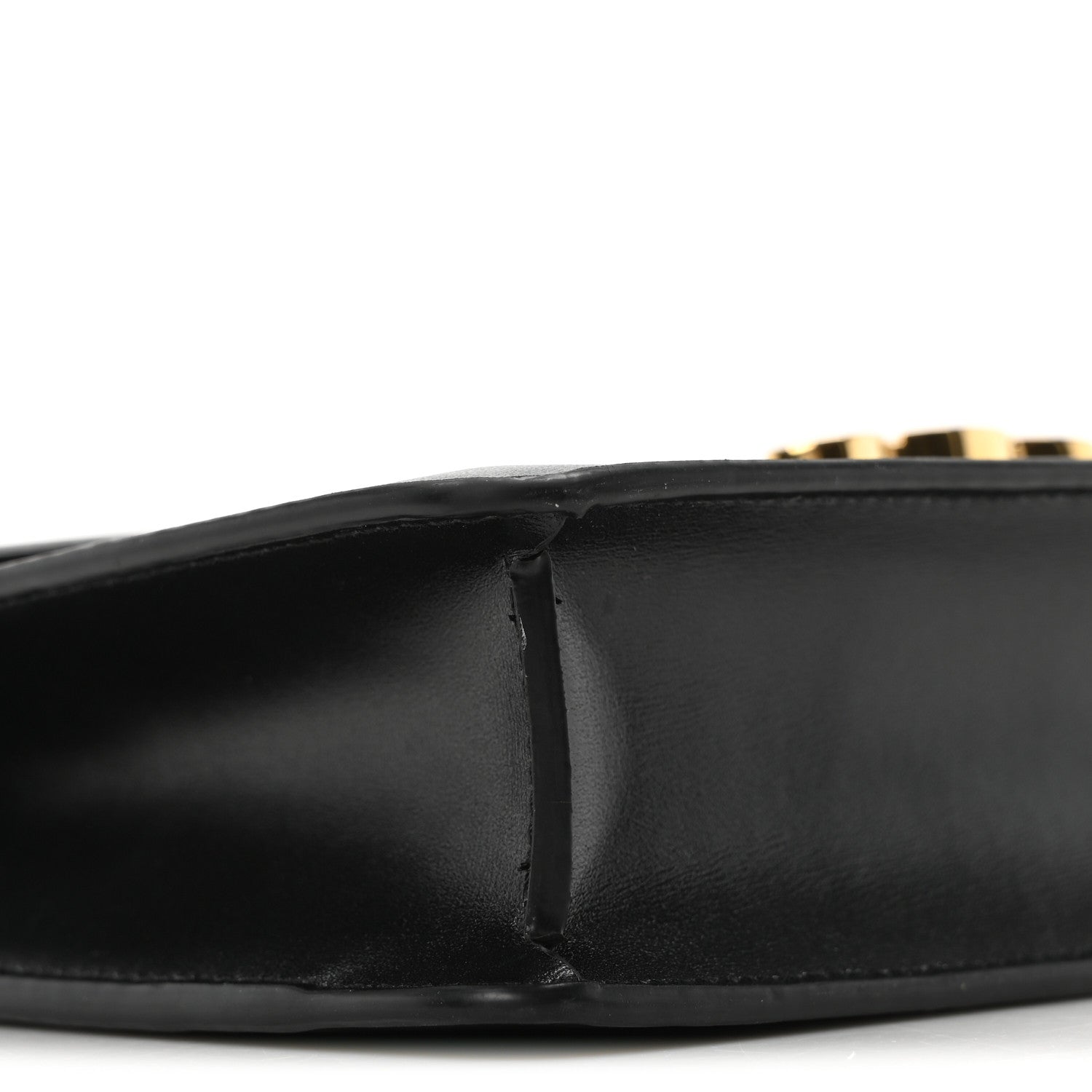 Celine Shiny Calfskin Triomphe Margo Wallet on Chain Black 9 of 10