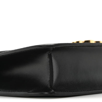 Celine Shiny Calfskin Triomphe Margo Wallet on Chain Black 9 of 10