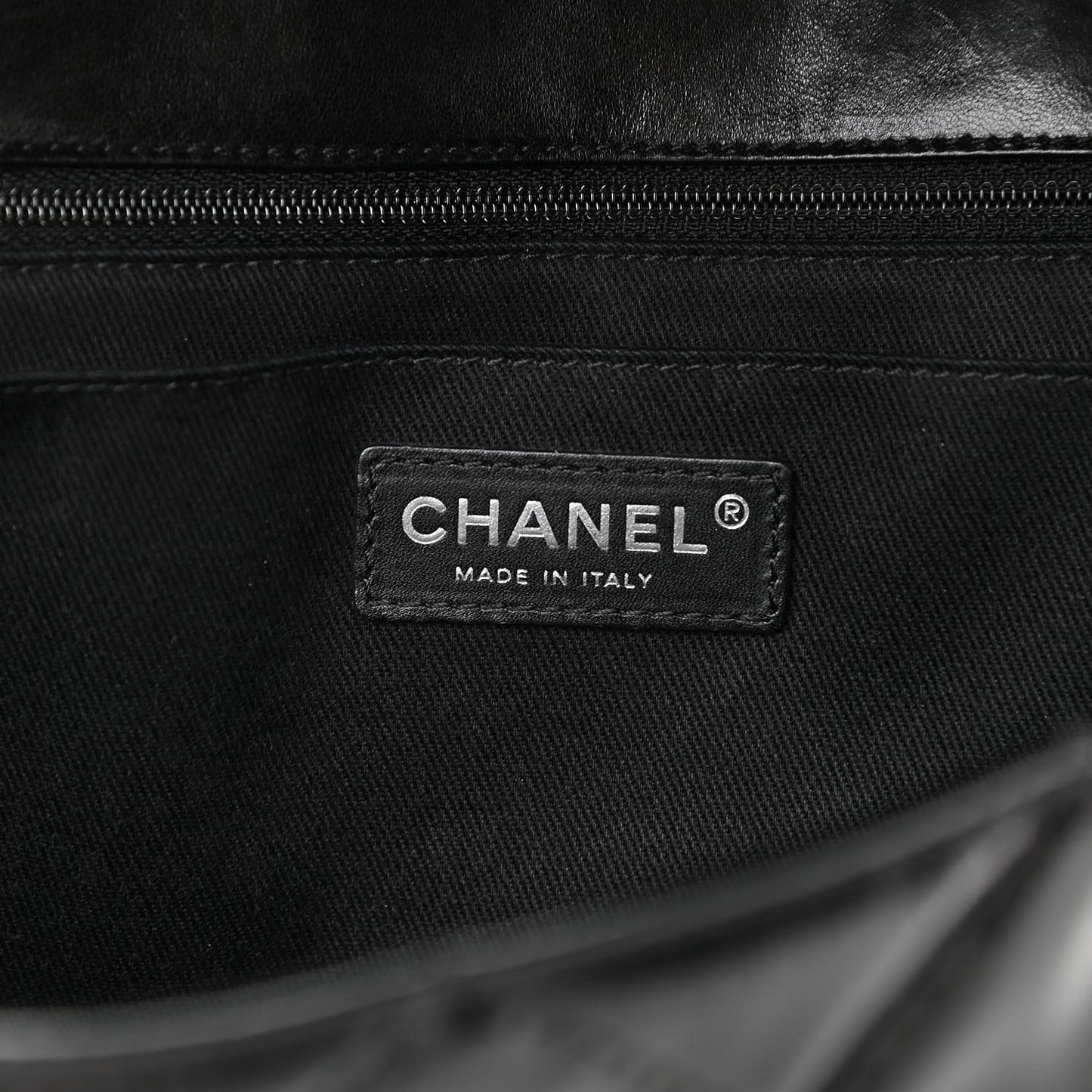 Vinyl Quilted In The Business Flap Bag Black