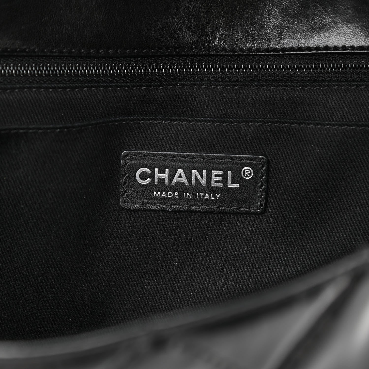 Chanel Vinyl Quilted In The Business Flap Bag Black 10 of 15