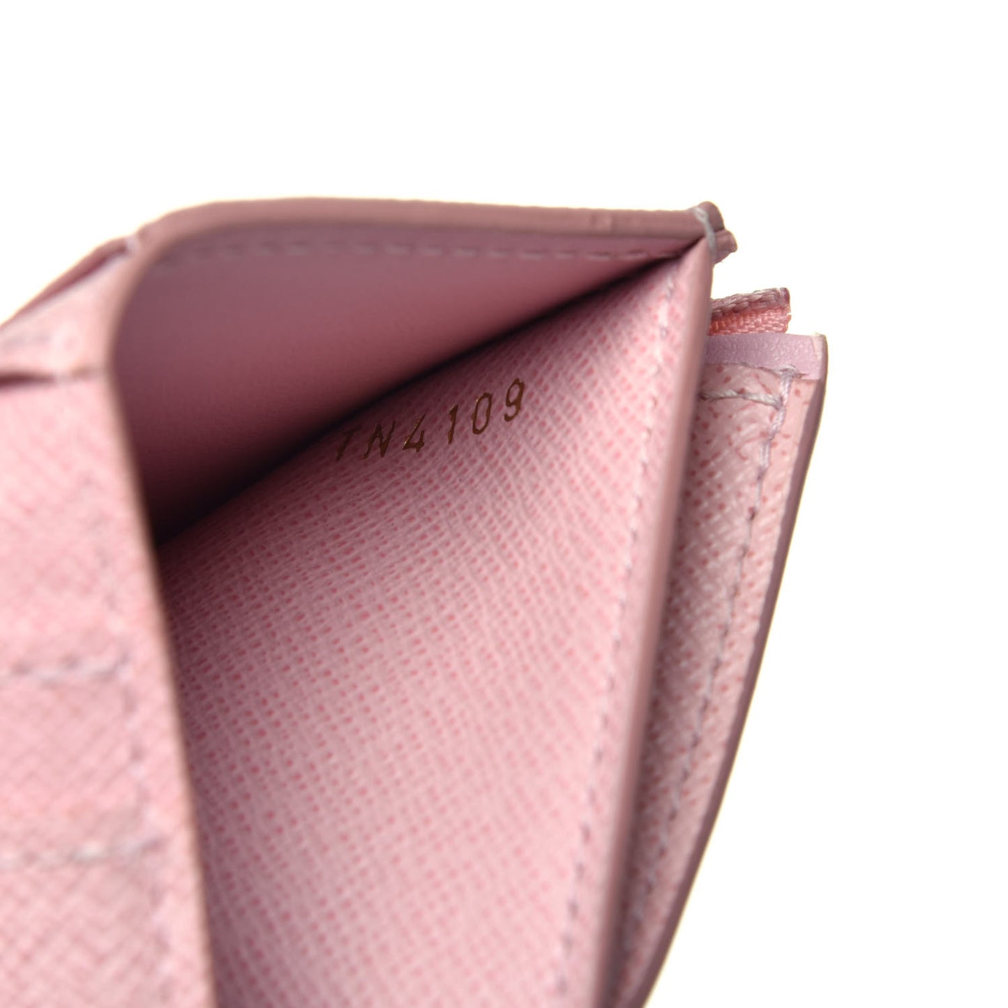 Damier Azur Studded Zoe Wallet Rose Ballerine