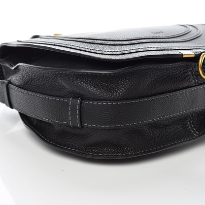 Chloe Calfskin Medium Marcie Round Crossbody Bag Black 8 of 9