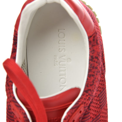 Louis Vuitton Calfskin Damier Run Away Sneakers 8 Red 6 of 9