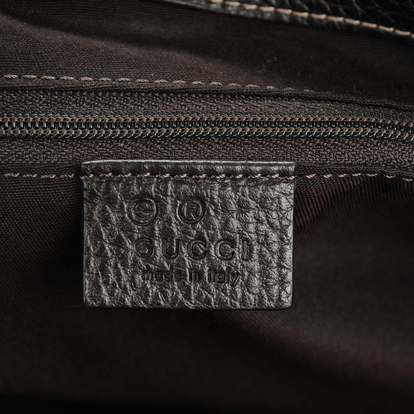 Crystal Monogram Medium Charmy Shoulder Bag Dark Brown