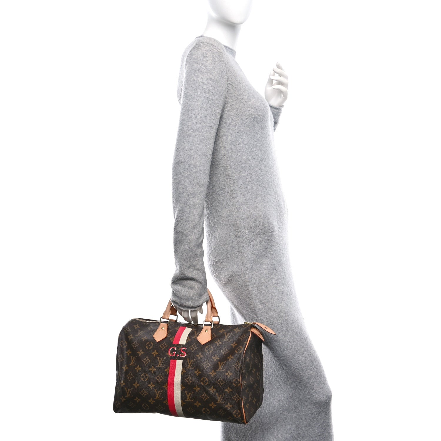 Louis Vuitton Monogram My LV Heritage Speedy 35 Rouge White