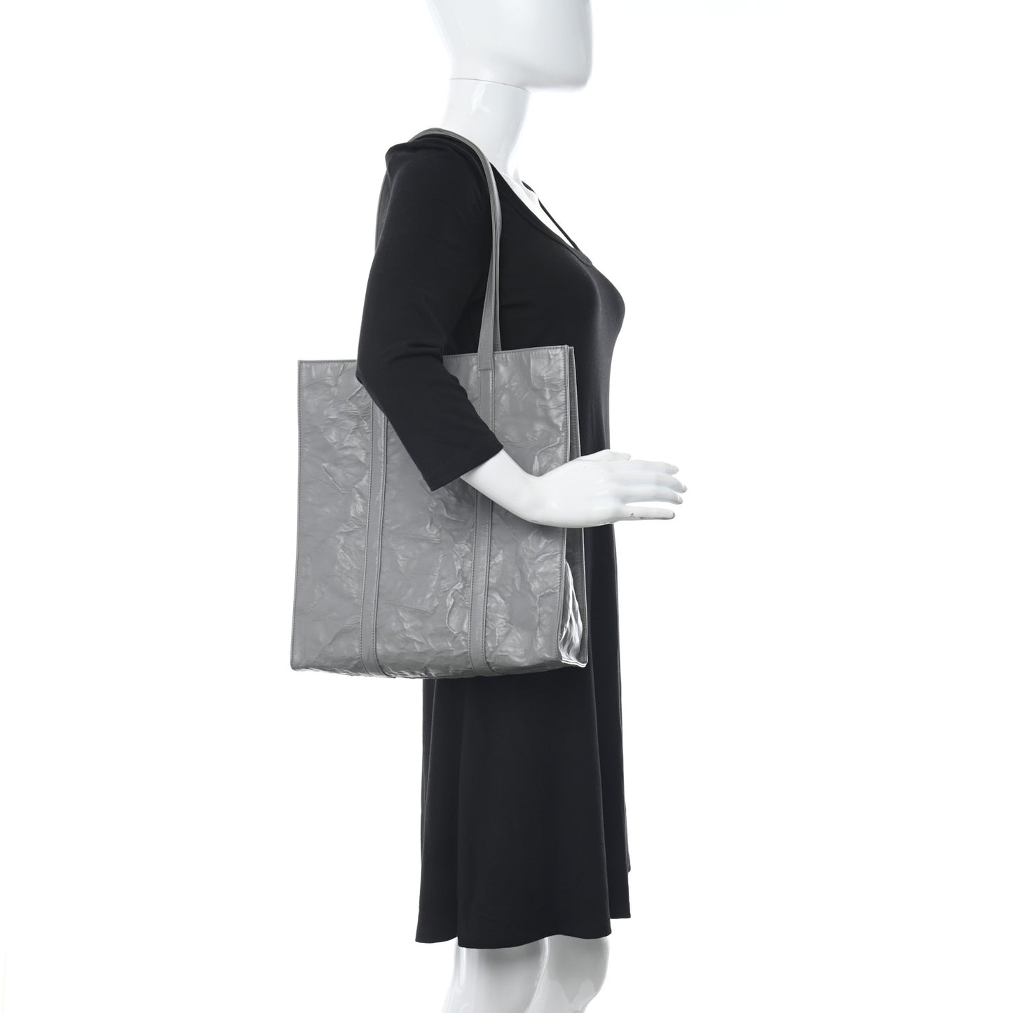 Nappa Antique Small Tote Slate Grey