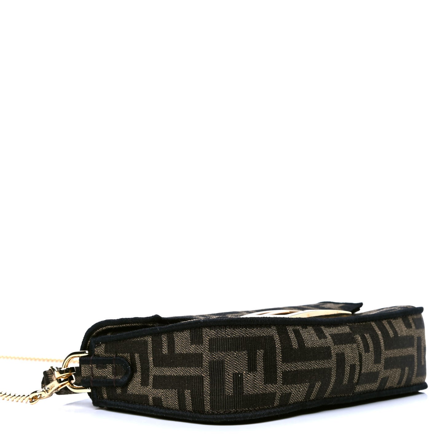 Fabric Jacquard FF 1974 Mini Baguette Tobacco Moro Black