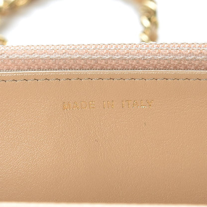 Chanel Caviar Quilted Wallet On Chain WOC Beige Clair 9 of 14