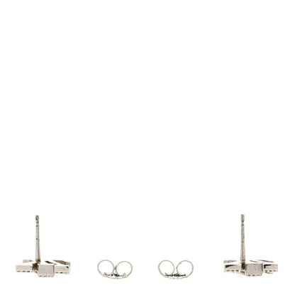 Louis Vuitton Crystal LV Iconic Earrings Silver 3 of 8